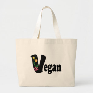 Bolsa Tote Grande Flor Vegan