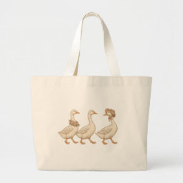 Bolsa Tote Grande Floral Goose Canvas Tote – Vintage Farmhouse Style