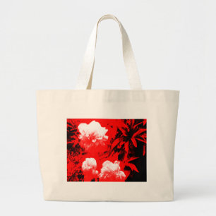 Bolsa Tote Grande Flores brancas de Stratford-em cima-Avon no jGibn