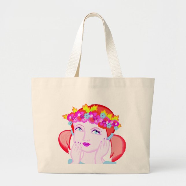Bolsa Tote Grande Flores Princesa Bag (Frente)