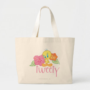 Bolsa Tote Grande Flores tropicais TWEETY™