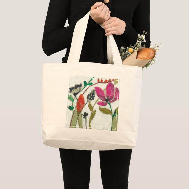 Bolsa Tote Grande Flores Vivas (Frente (produto))