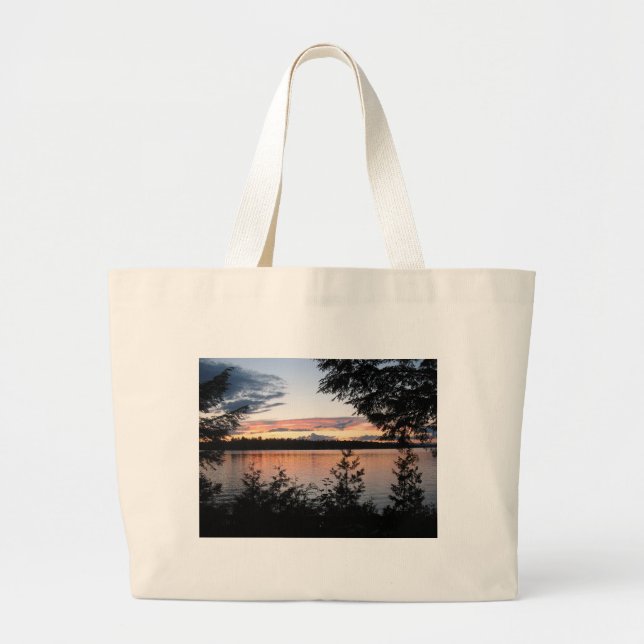Bolsa Tote Grande Floresta calma (Frente)