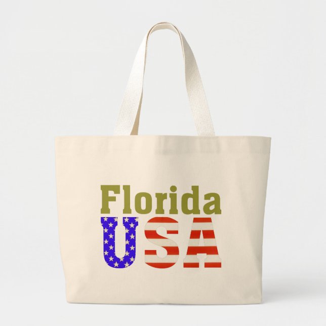 Bolsa Tote Grande Florida EUA! (Frente)
