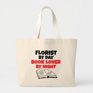 Bolsa Tote Grande Florista por Folha do Livro do Dia pela Noite