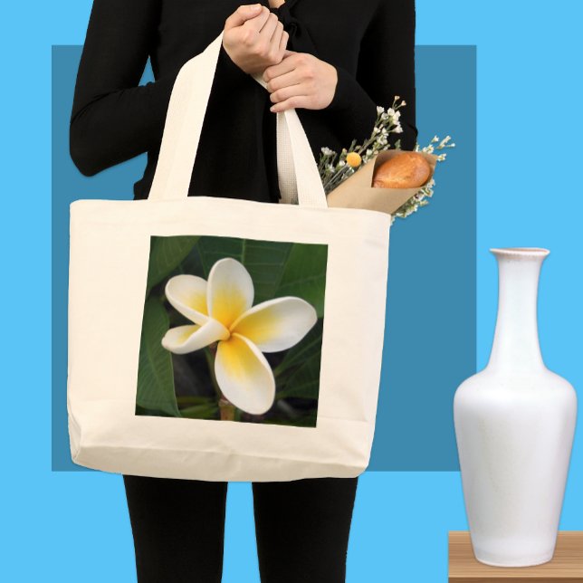 Bolsa Tote Grande Flower Bag Frangipani (Criador carregado)