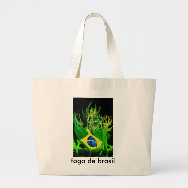 Bolsa Tote Grande Fogo de Brasil (Frente)