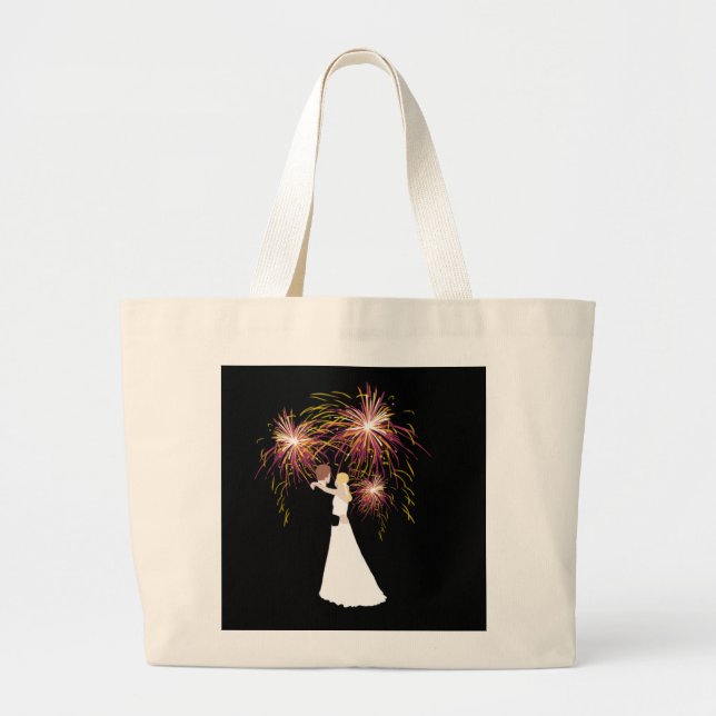 Bolsa Tote Grande Fogos de Casamento (Frente)