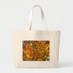 Bolsa Tote Grande Folhas de Outono Presentes de Roupas Colecionáveis
