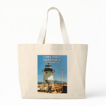 Fort Point Lighthouse, California Tote Bag