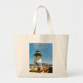 Bolsa Tote Grande Fort Point Lighthouse, California Tote Bag