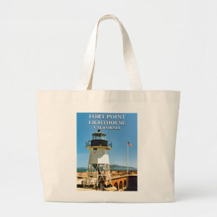 Bolsa Tote Grande Fort Point Lighthouse, California Tote Bag