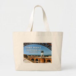 Bolsa Tote Grande Fort Point Lighthouse, California Tote Bag