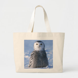 Bolsa Tote Grande Foto de Artic Snowy Owl Autoria
