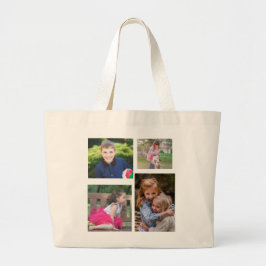 Bolsa Tote Grande Fotografia da família