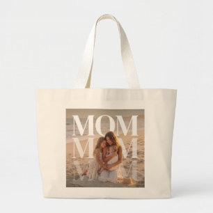 Bolsa Tote Grande FotoPop Mamãe Personalizada