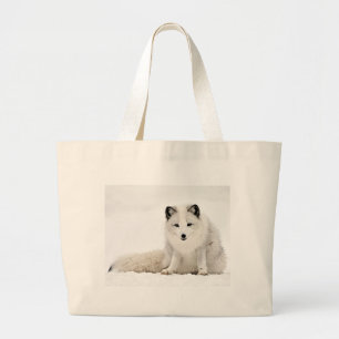 Bolsa Tote Grande Fox ártico na neve
