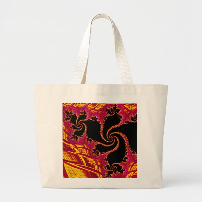 Bolsa Tote Grande Fractal extravagante (Frente)