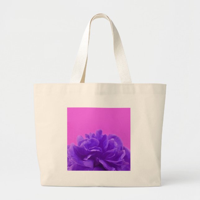 Bolsa Tote Grande Framboesa Roxa Elegante (Frente)