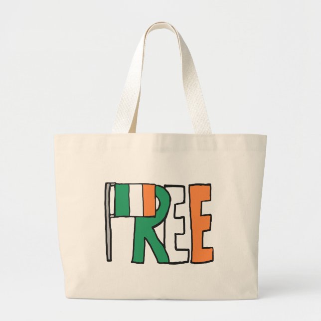 Bolsa Tote Grande Free Ireland (Frente)