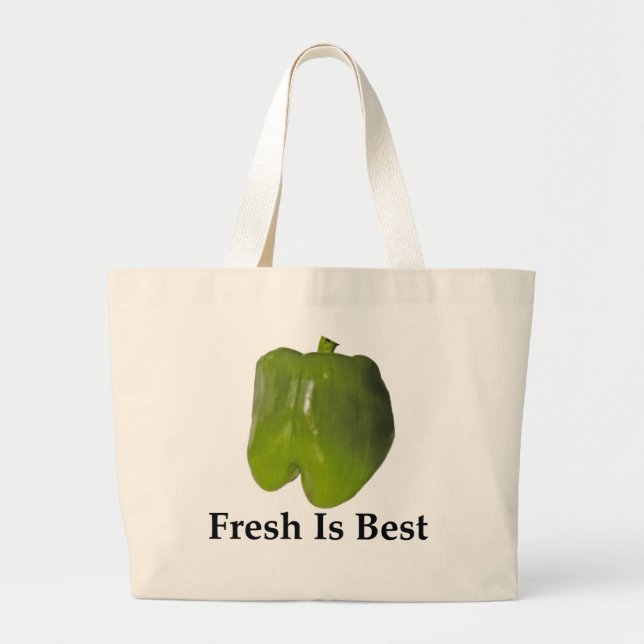 BOLSA TOTE GRANDE FRESH É MELHOR - GREEN PEPPER (Frente)