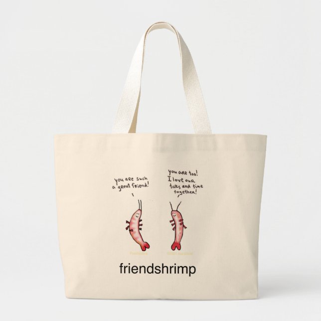 Bolsa Tote Grande Friendshrimp (Frente)