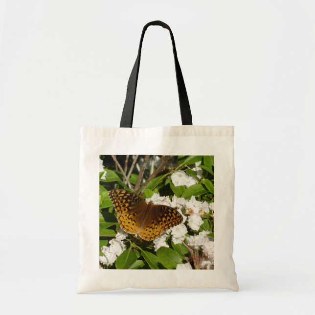 Bolsa Tote Grande Fritilaria Manchada em Louro da Montanha (Frente)