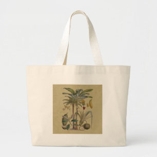 Bolsa Tote Grande Fruta de Palma Tropical Antica Botânica