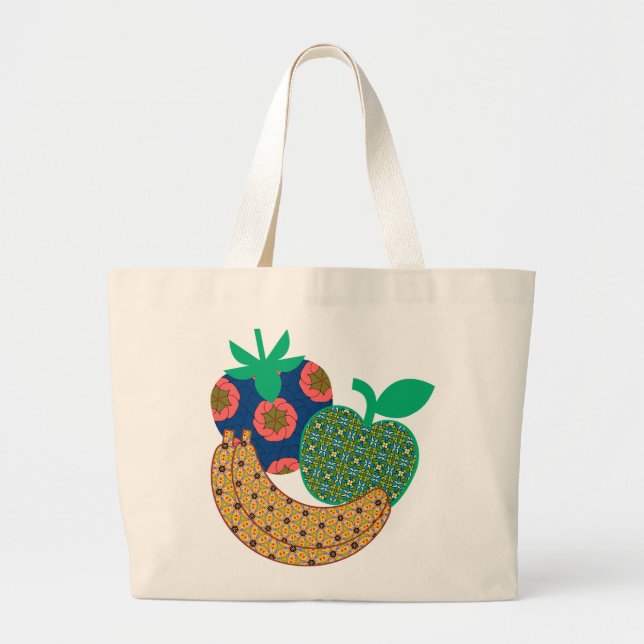 Bolsa Tote Grande Frutas da barra de ferramentas (Frente)
