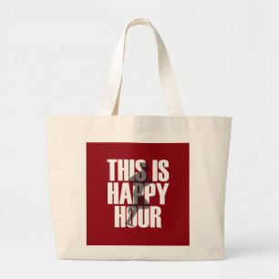 Bolsa Tote Grande Funcionar é happy hour
