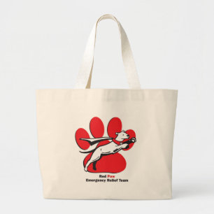 Bolsa Tote Grande Fundamentos vermelhos da pata