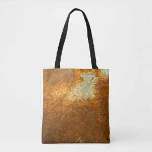 Bolsa Tote grande fundo de ferrugem abstrato, antigo, antigo,