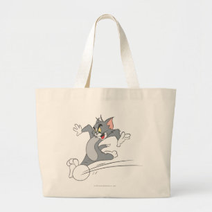 Bolsa Tote Grande Futebol de Tom e de Jerry (futebol) 3