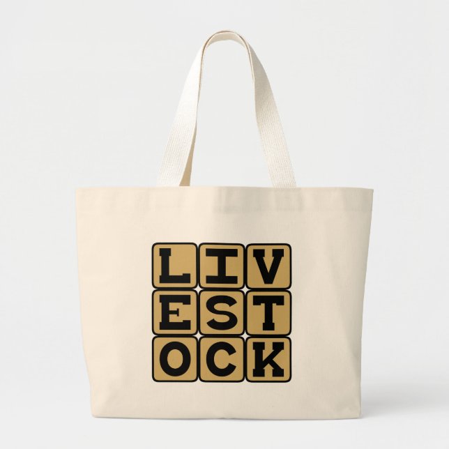 Bolsa Tote Grande Gado, Bovinos (Frente)