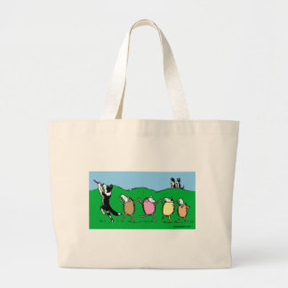 Bolsa Tote Grande Gaiteiro Pied de border collie