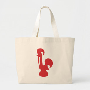 Bolsa Tote Grande Galo vermelho