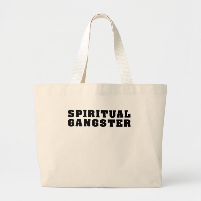 Bolsa Tote Grande Gângster espiritual (Frente)