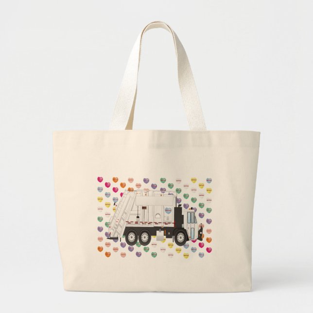 Bolsa Tote Grande Garbage Truck Love (Frente)