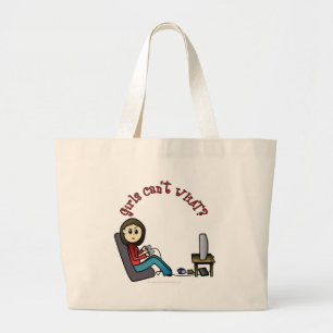 Bolsa Tote Grande Garota de Jogador Clara