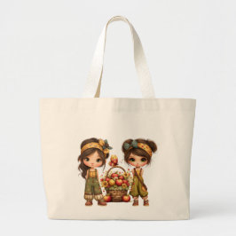 Bolsa Tote Grande Garotas Retrô