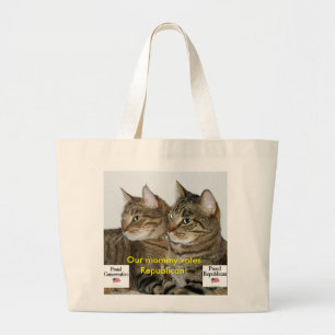 Bolsa Tote Grande Gatinhos republicanos