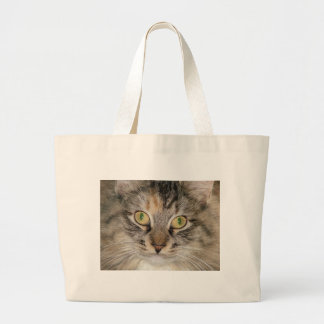 Bolsa Tote Grande Gato de gato malhado do racum de Maine