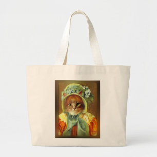 Bolsa Tote Grande Gato de Mary Cassatt em Bonnet