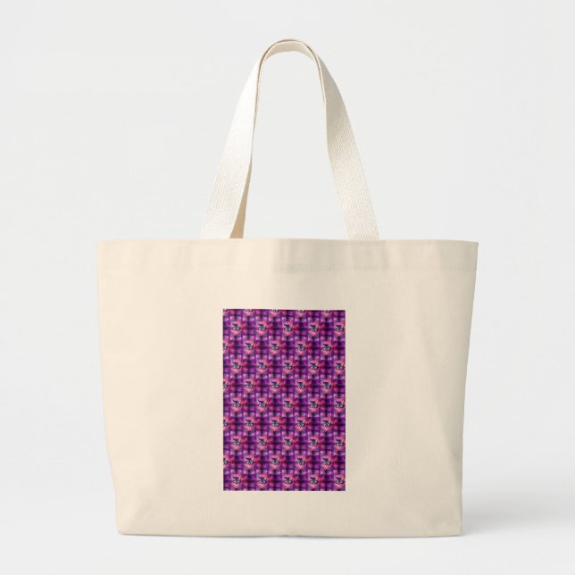 Bolsa Tote Grande gato iluminado (Frente)
