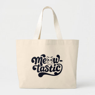 Bolsa Tote Grande Gato Meow-Tastic Fantástico
