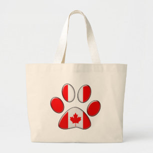 Bolsa Tote Grande Gato patriótico canadense