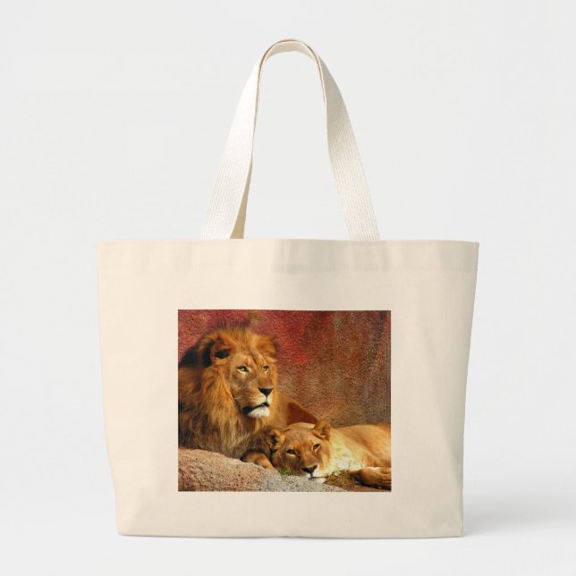 Bolsa Tote Grande Gatos Grandes - 6 (Frente)