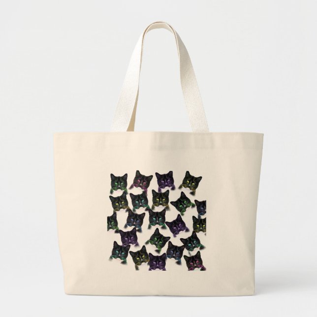 Bolsa Tote Grande Gatos legal (Frente)