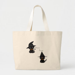 Bolsa Tote Grande Gatos Pretos do Pocus do Hocus