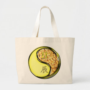 Bolsa Tote Grande Gemini e Dragão de Fogo